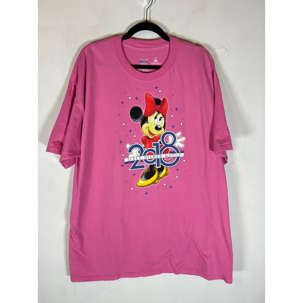 Disney Parks Minnie Mouse 2018 Walt Disney World Pink Graphic Tee 2XL